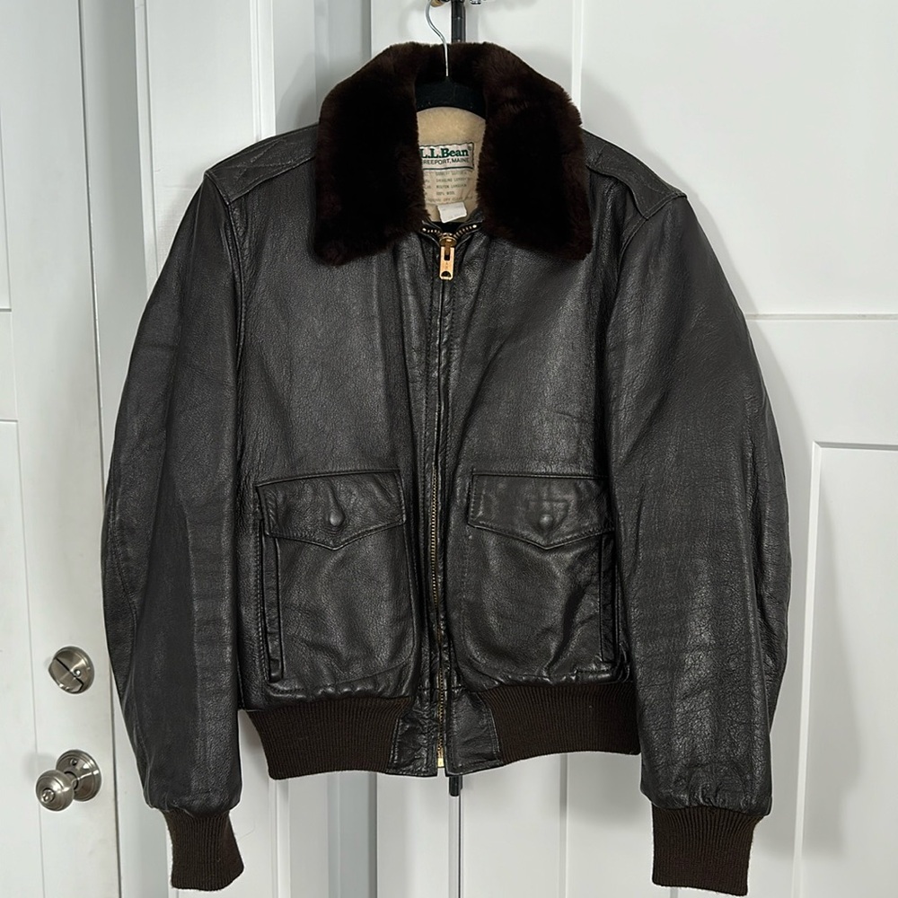 LL Bean Leather Jacket